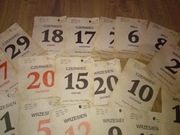 Oryginalna kartka z kalendarza 1999 prezent urodziny rocznica pamiątka