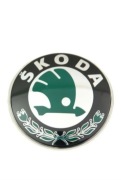 Znaczek Skoda 90mm zielony 