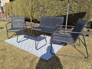 Komplet zestaw ogrodowy meble ogrodowe ława fotele stolik parasol Poznań