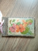 Stary zdobiony pamiętnik lata 1948 - 1949 Gdańsk Wrzeszcz