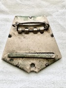 Dwuwarstwowa sztabka medalu ,  stal + stal – bojowa, oryginał.