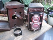 ROLLEIFLEX + ROLLEIKIN+ OSŁONA P/SŁONECZNA+DEKIEL+FUTERAŁ