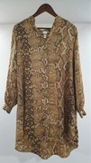Koszula damska tunika sukienka w wężowy wzór H&M rozmiar L/40 przepiękna!