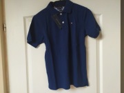 Koszulka dziec Polo Tommy Hilfiger, S 8 lat, nieb