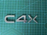 Emblemat znaczek C4X Citroen nowy model