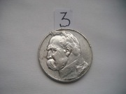 POLSKA MONETA 5 zł  1935 r. JÓZEF PIŁSUDSKI (SREBRO )