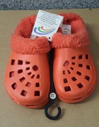 Klapki kroksy z odpinanym ociepleniem na zimę lato wiosnę jesień