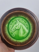 Talerz ceramiczny z koniem Vintage 