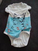 Body z krótkim rękawem, rozmiar 86