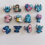 Unikatowy nowy zestaw 12 przypinek do Crocs , Jibbitz, Stitch