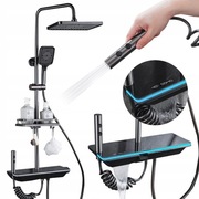 Zestaw Prysznic kran 4 Funkcje Cyfrowy Wyświetlacz Termostat Prysznicowy