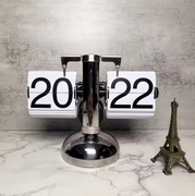 Vintage Flip Digital Clock zegar stołowy mechaniczny dekoracja domu biuro 