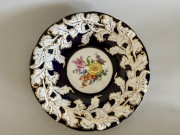 Miśnia piękna ceremonialna kobaltowa patera ze złoceniami 30 cm - Meissen 