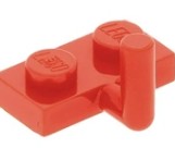 LEGO PLATE 1X2 W. VERTICAL SCHAFT RED 6261351/43876