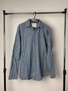 Wrangler Jeans Co koszula w niebiesko białe paski bawełna Casual Vintage