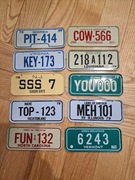 Mini Tablica Tablice USA rejestracyjne Wheaties Georgia Iova Maine Illinois