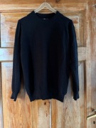 Sweter męski M Carry czarny we wzór jednolity bawełna z akrylem 