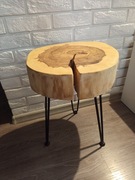 Stolik kawowy/nocny/pomocniczy z Plastra Drewna, Jesion 