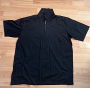 (quarter-zip polo shirt / mock neck polo)
