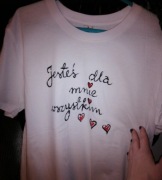 T shirt biały z napisem 