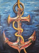 Obraz Handmade. KOTWICA