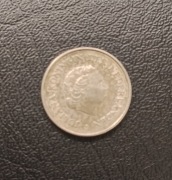 Srebrna moneta 1/4 Guldena 1954 Antyle Holenderskie Karaiby 