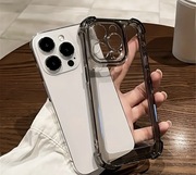 Etui IPhone 11/12/13/14/15/16 | Przeźroczyste| Czarne | Ciemny Fiolet !