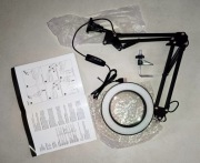 lupa lampa LED powiększająca x5 kosmetyczna hobby modele elektronika