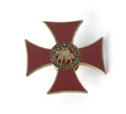 Unikatowa przypinka igłowa Templariusze, Krzyż Templariuszy, Malta