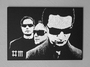 Depeche Mode obraz ręcznie grawerowany ... Metal