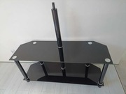 Stolik RTV pod TV szkło czarny