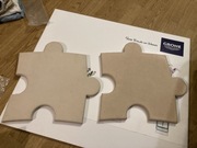 2xPuzzle płyty betonowe płytki na ścianę