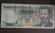Banknot 200zl 1988 seria EH