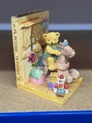 Podpórka do książek Teddy Bear figurka kolekcjonerska vintage 14,2 cm