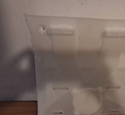 Pokrywa parownika zamrażarki dół z lodówki Samsung BRB26703EWW 