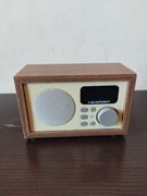 Drewniane Radio BLAUPUNKT z pilotem zegarem USB microSD AUX