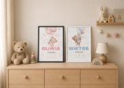 Pamiątkowa Metryczka dla Dziecka – Personalizowany Plakat A4 z ramką!