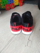 Modne Sneakersy dziecięce FILA w rozmiarze 25 czarno- czerwone 