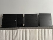 Wkłady z drzwiami ikea kallax czarnobrąz