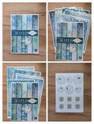 Zestaw papierów ITD Collection Four elements - Water, zestaw A4 mały