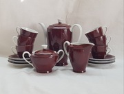 Serwis kawowy,  Ćmielów Feston W. Potacki PRL Vintage do kawy retro 