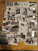 Narty, skitury, Alpy - zestaw starych zdjęć 30 szt. 