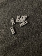 LEGO Płytka z zaczepem 1x2 60478 szara jasna 2 szt