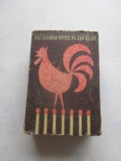 Pudełko zapałek Czerwony kur PRL 1966 r Virgin