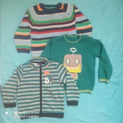 Komplet 2sweterki i bluza roz 86/92