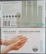 Rękawice winylowe Sanix 200 sztuk!
