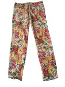 Zara Basic damskie spodnie elastyczne wzorzyste r 36