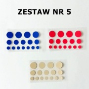Zestaw KROPEK 48 szt. mix 1, 1,5 i 2 cm Dzień kropki Z5