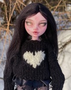 monster high lalka draculaura g3 ooak custom repaint