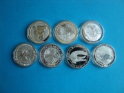 7 sztuk monet - zestaw